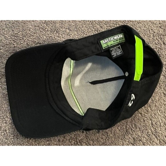 Arctic Cat Arcticwear #62 Black Snapback Adjustable Hat - Picture 5 of 5